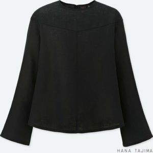 Hana Tajima x Uniqlo linen flare sleeve top